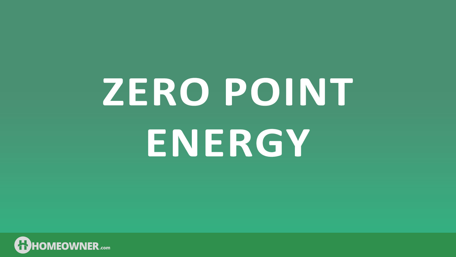 What Is Zero Point Energy?