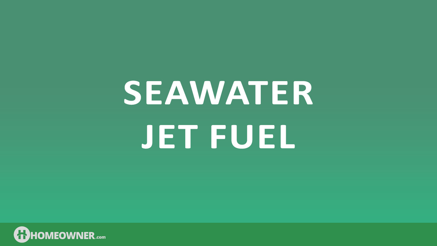 Seawater Jet Fuel
