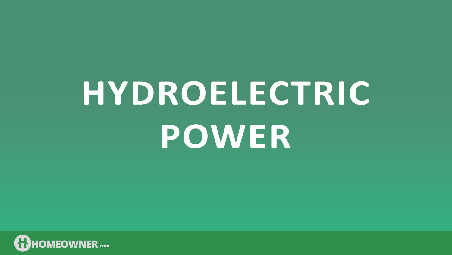 Hydroelectric Power