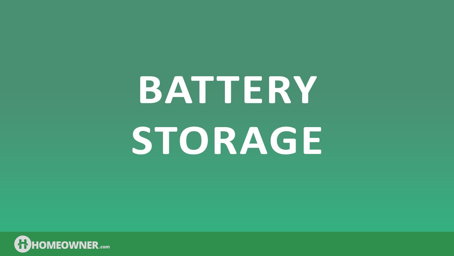 Battery Storage as Back Up Power