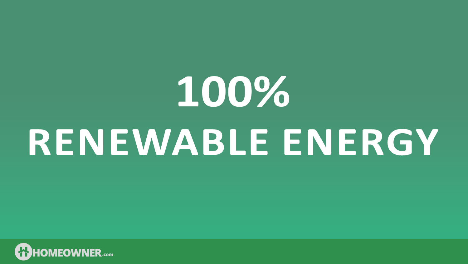 Can a Country Be 100% Reliant on Renewable Energy?