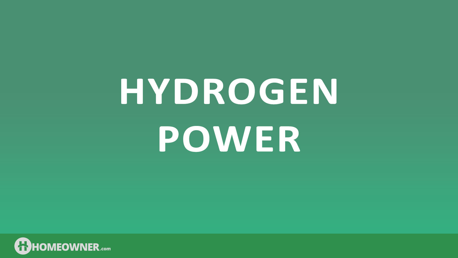 Introduction to Hydrogen Power