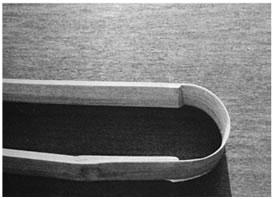 piece of bamboo used as building material