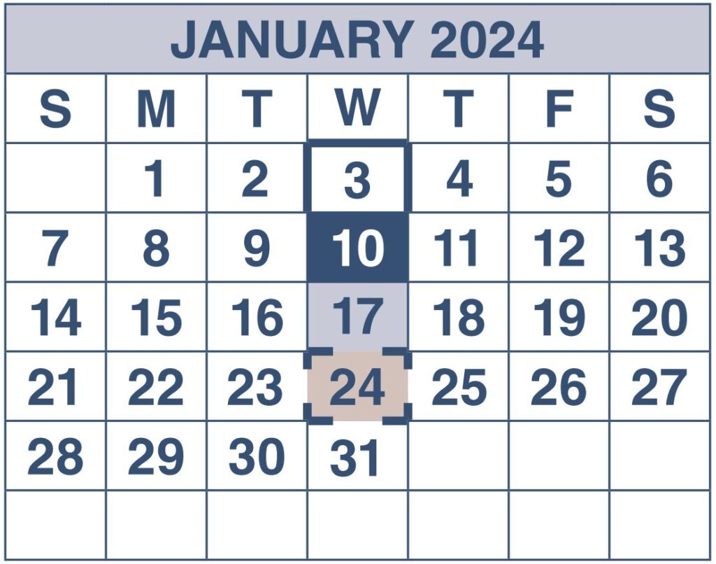 January 2024 - SSDI & SSI Payment Schedule