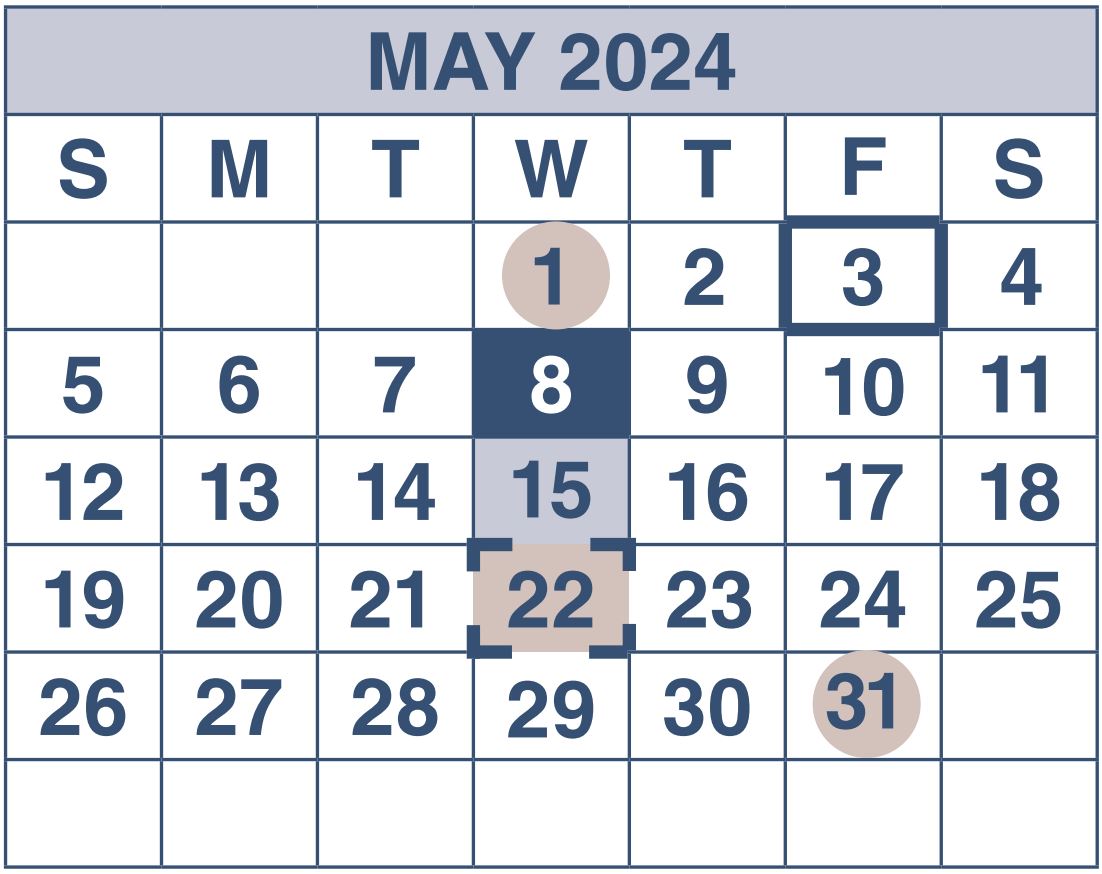 Will my SSI / SSDI disability check come early in May 2024?