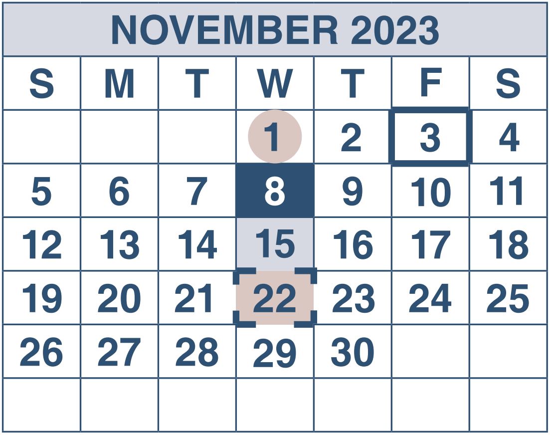 November 2023 - SSDI & SSI Payment Schedule