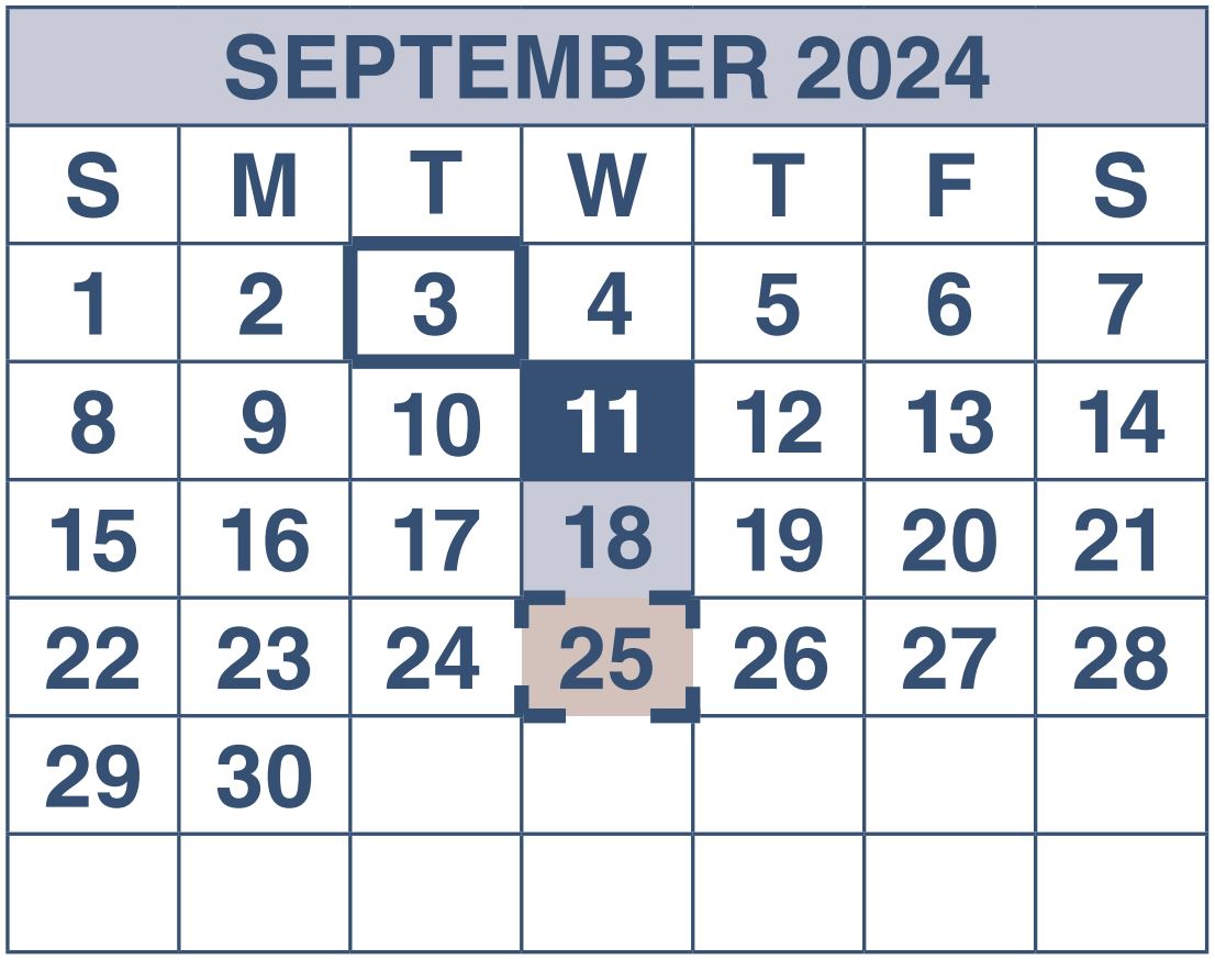 Sept. 2024 - SSDI & SSI Payment Schedule