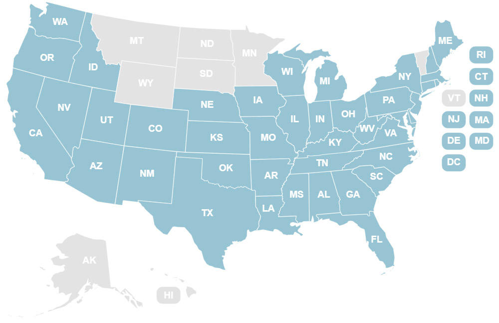 map of Critter Control locations