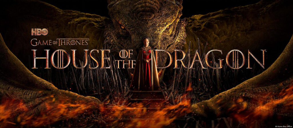 promotional poster for HBO's House of Dragons, streaming on Max