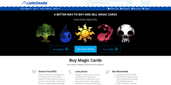 CardShark sell Magic cards