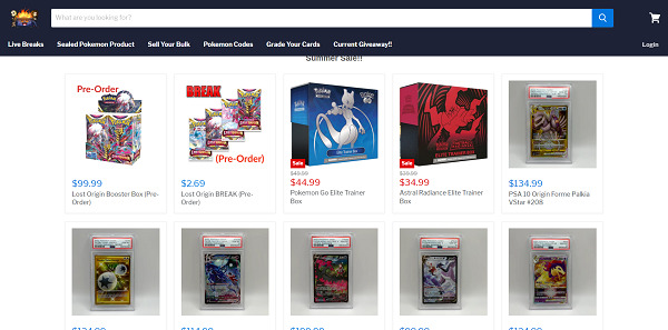 Deriums sell bulk Pokemon cards