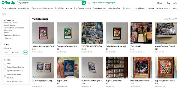 OfferUp Yugioh Cards