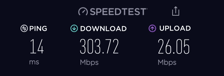 Xfinity Performance Pro Speed Test