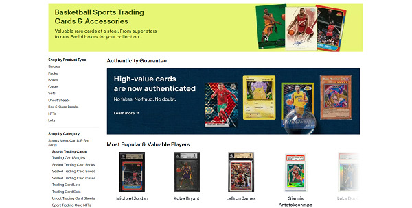 eBay Sell Basketball Cards