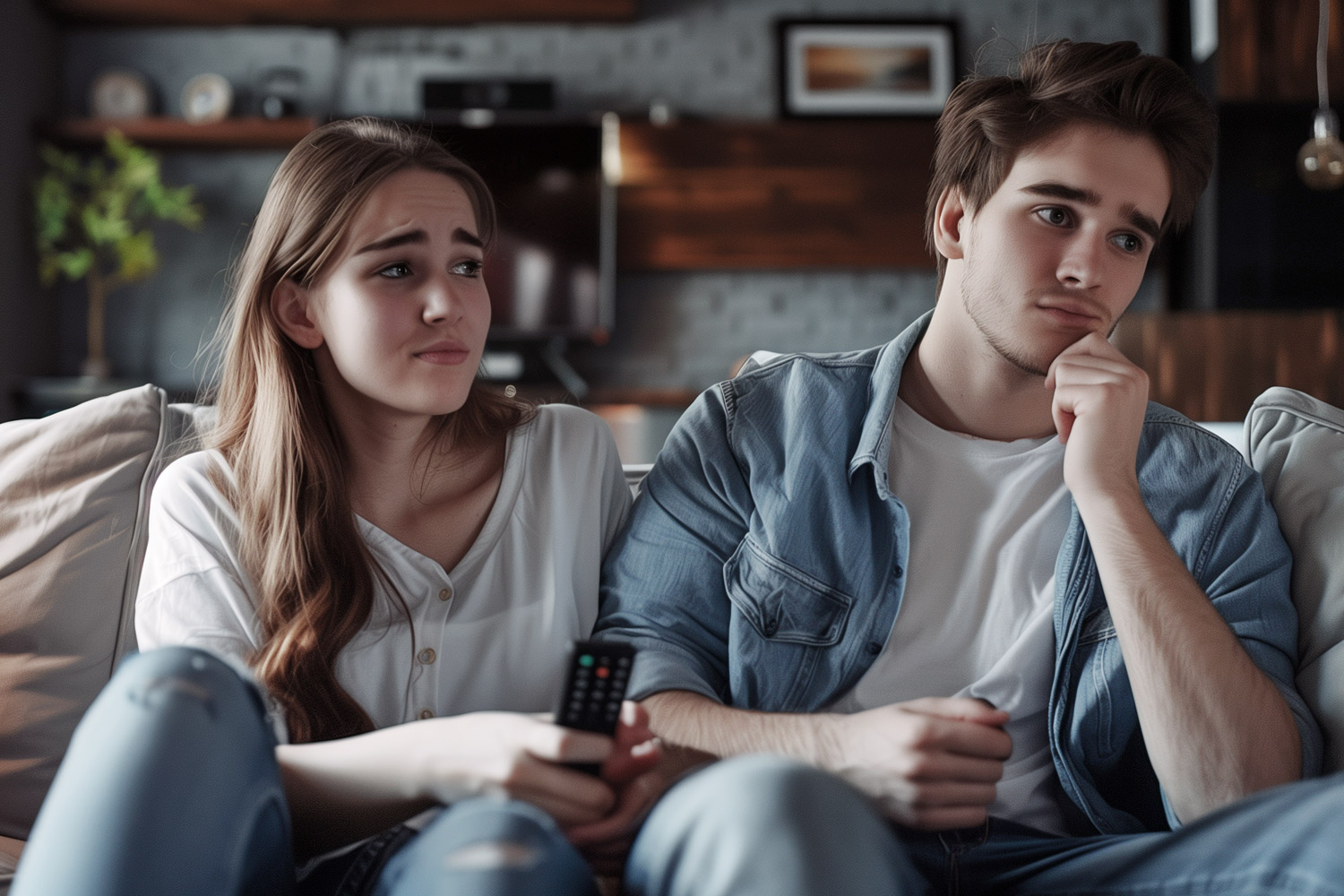 photo of a couple wondering if they should cancel Netflix