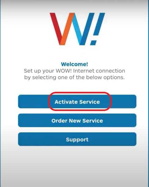 Activate WOW! Modem