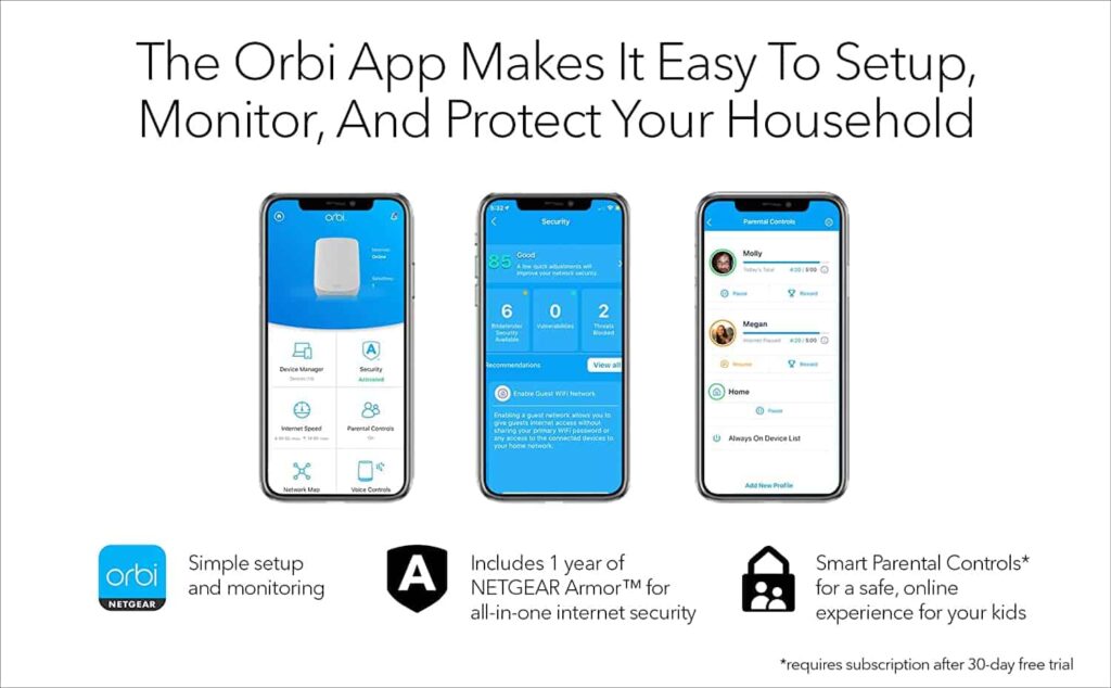 Netgear Orbi RBK753S Security