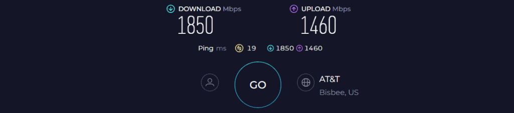 Netgear Orbi RBRE960 Speed Test