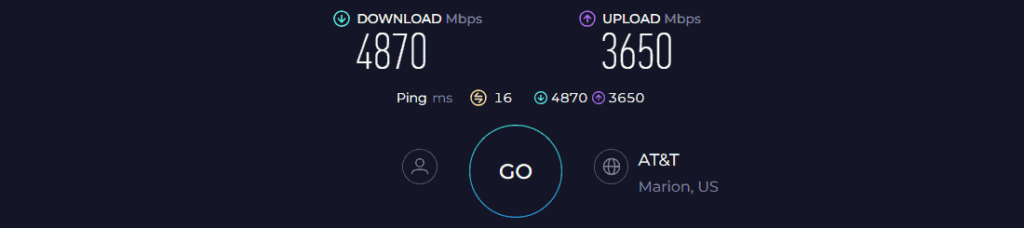 TP-Link Archer BE800 Speed Test