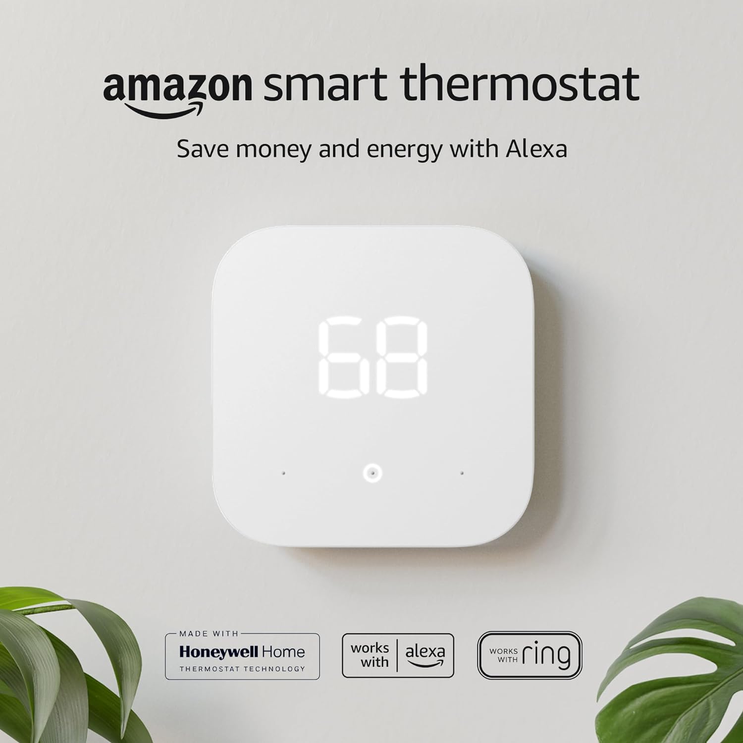 Amazon Smart Thermostat – Works with Alexa and Ring